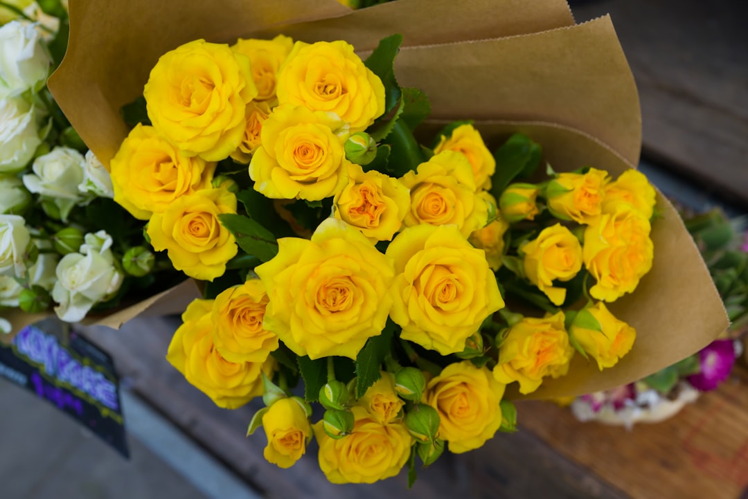 Gift basket with flowers